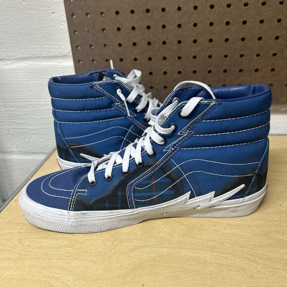 VANS Sk8 Hi Bolt Big Reveal Volcano Navy Blue High Top Sneakers Sz 11.5 Mens - Picture 6 of 9